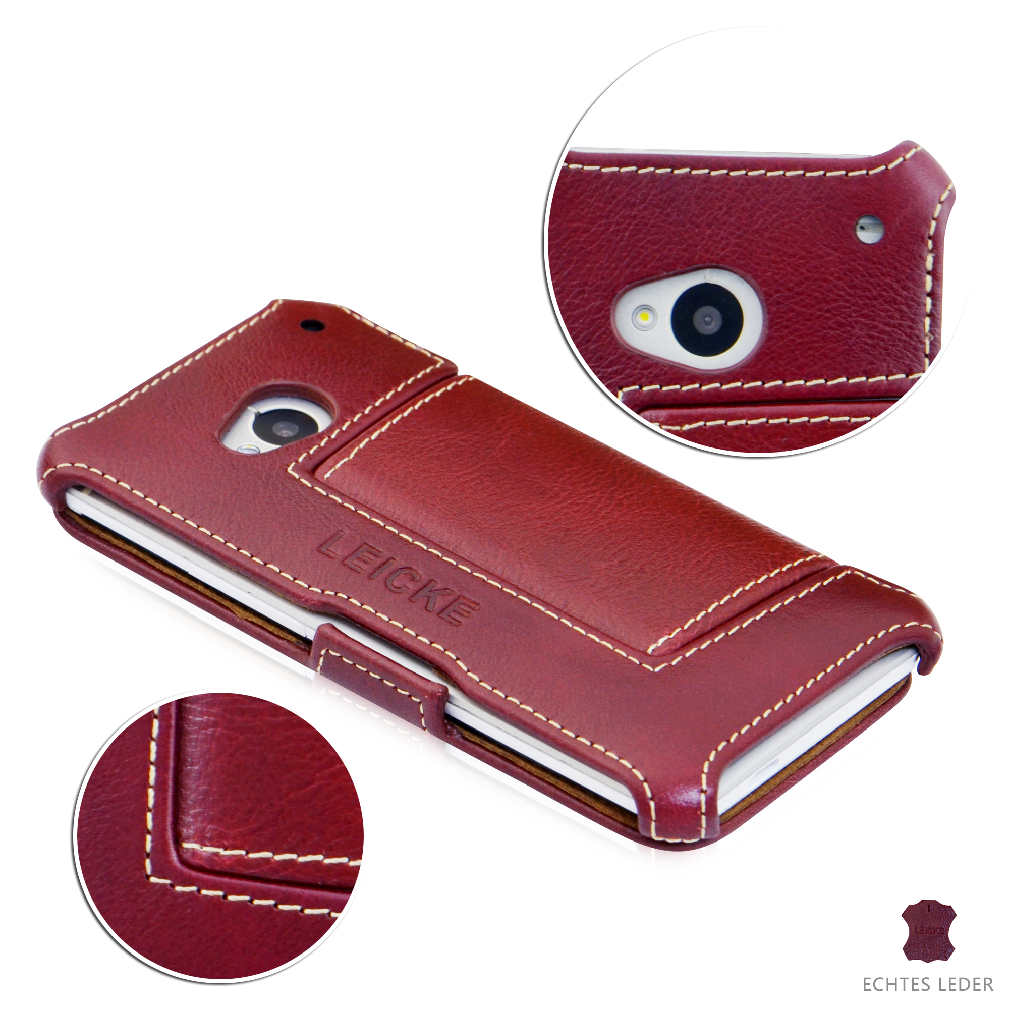verkenner Bezighouden Wetland Leicke | MANNA UltraSlim Flip Case for HTC One M7 | Genuine Leather,