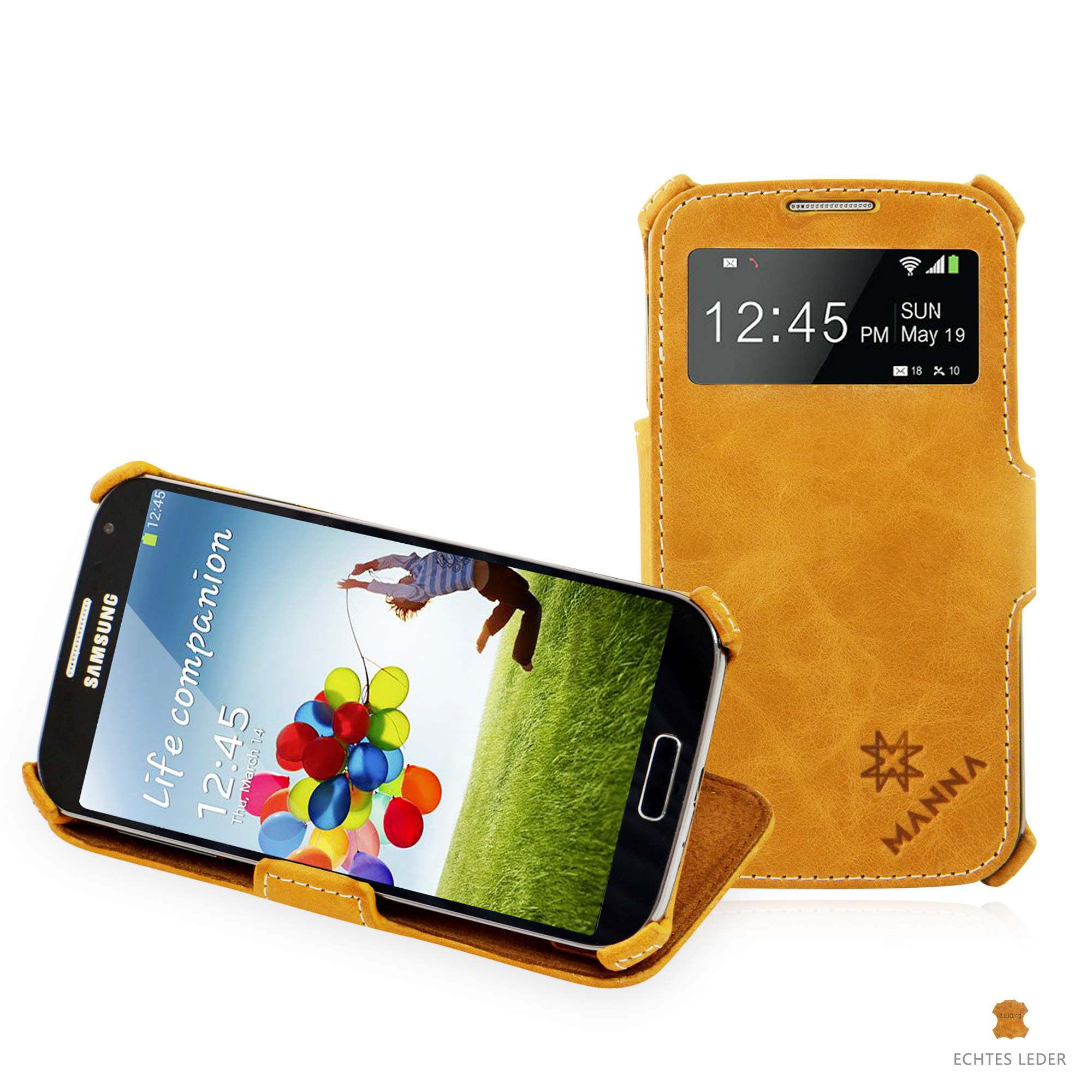 nooit Altaar Geneigd zijn Leicke | MANNA Samsung Galaxy S4 Case Flip Cover Wallet Stand with S