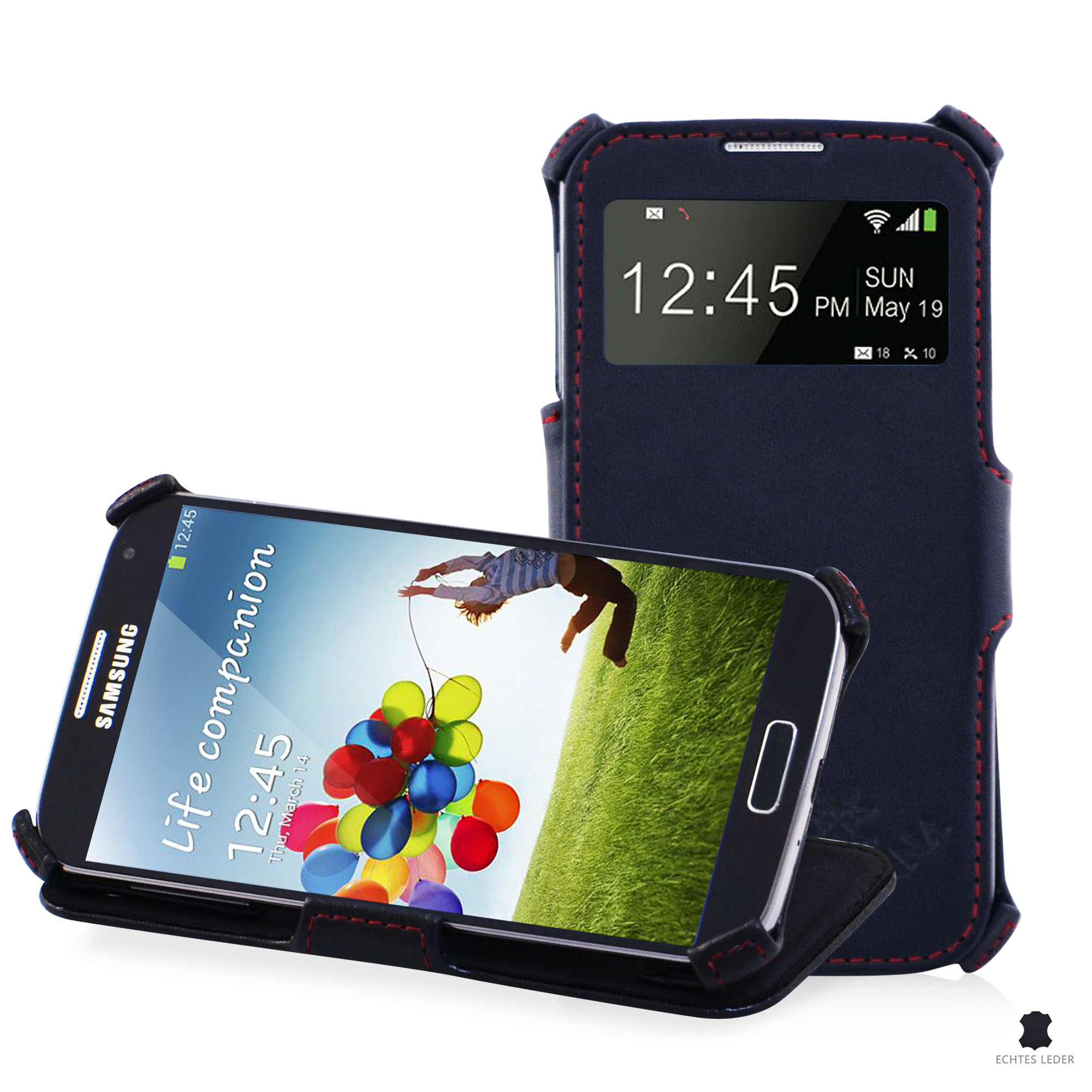 verlichten generatie Hen Leicke | MANNA Samsung Galaxy S4 S View Window Flip Case | Genuine