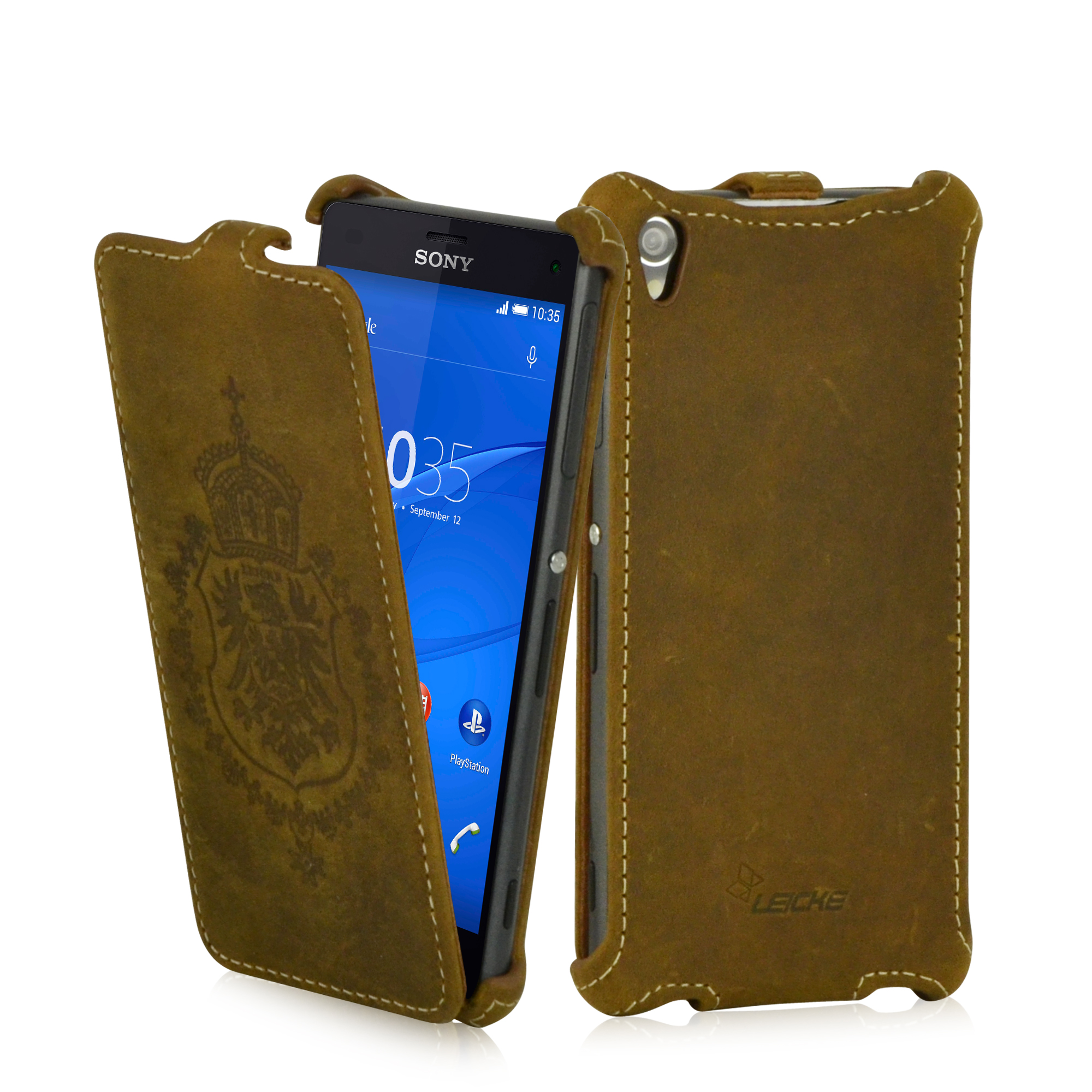 Opa referentie Numeriek Leicke | MANNA UltraSlim Sony Xperia Z3 Flip Case Wallet Cover 