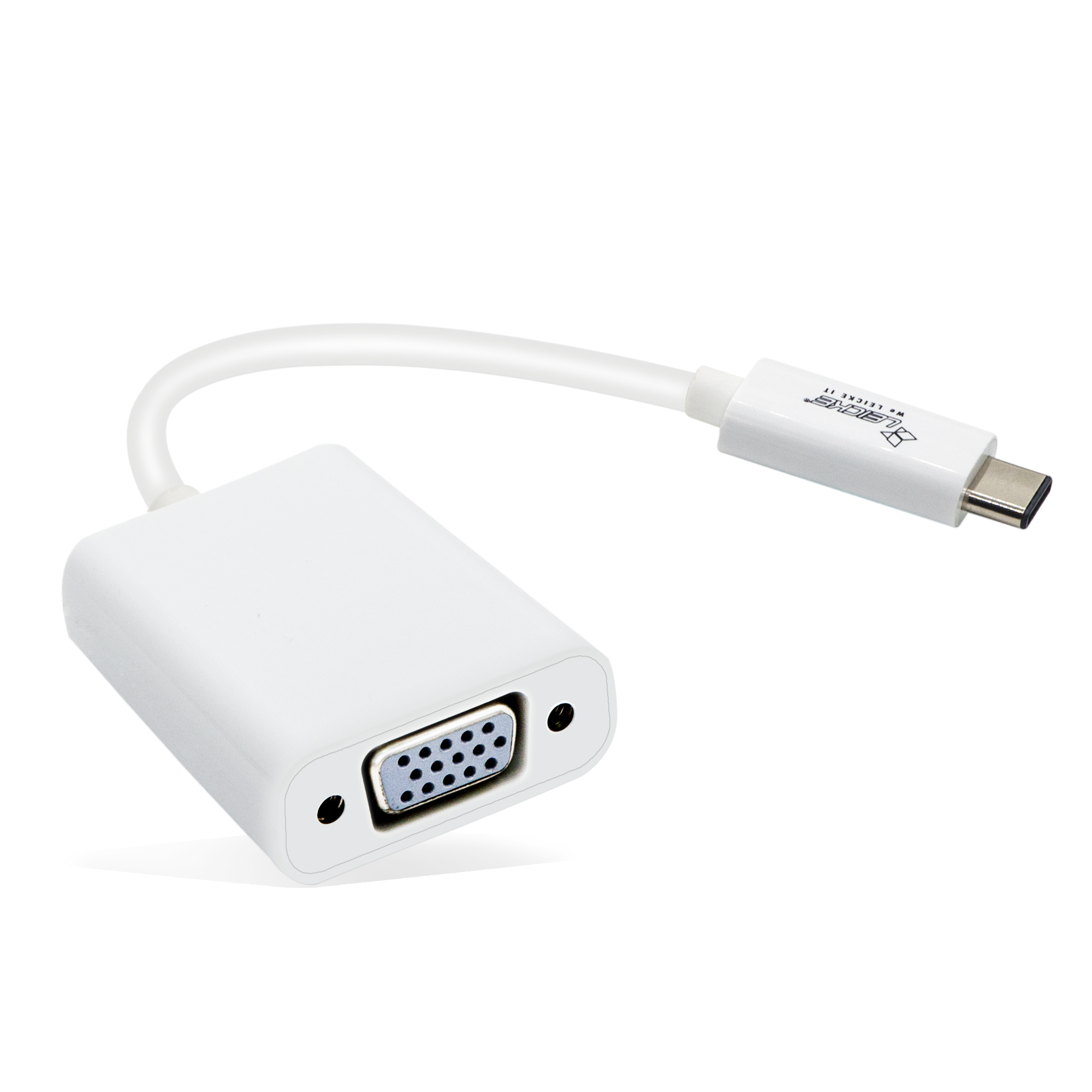 Leicke | Adaptador USB-C a VGA para Macbook 12" ,