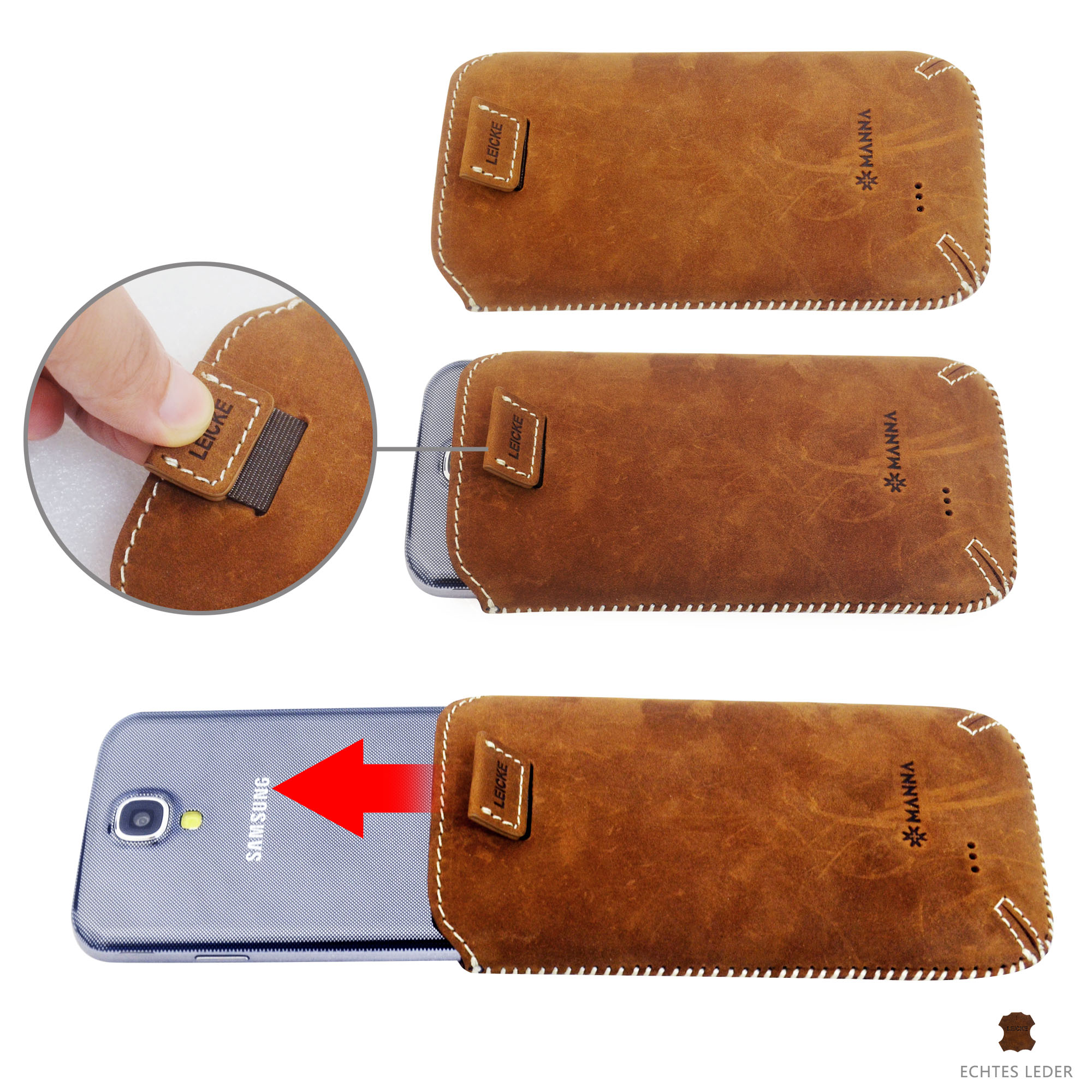 leather phone pouch