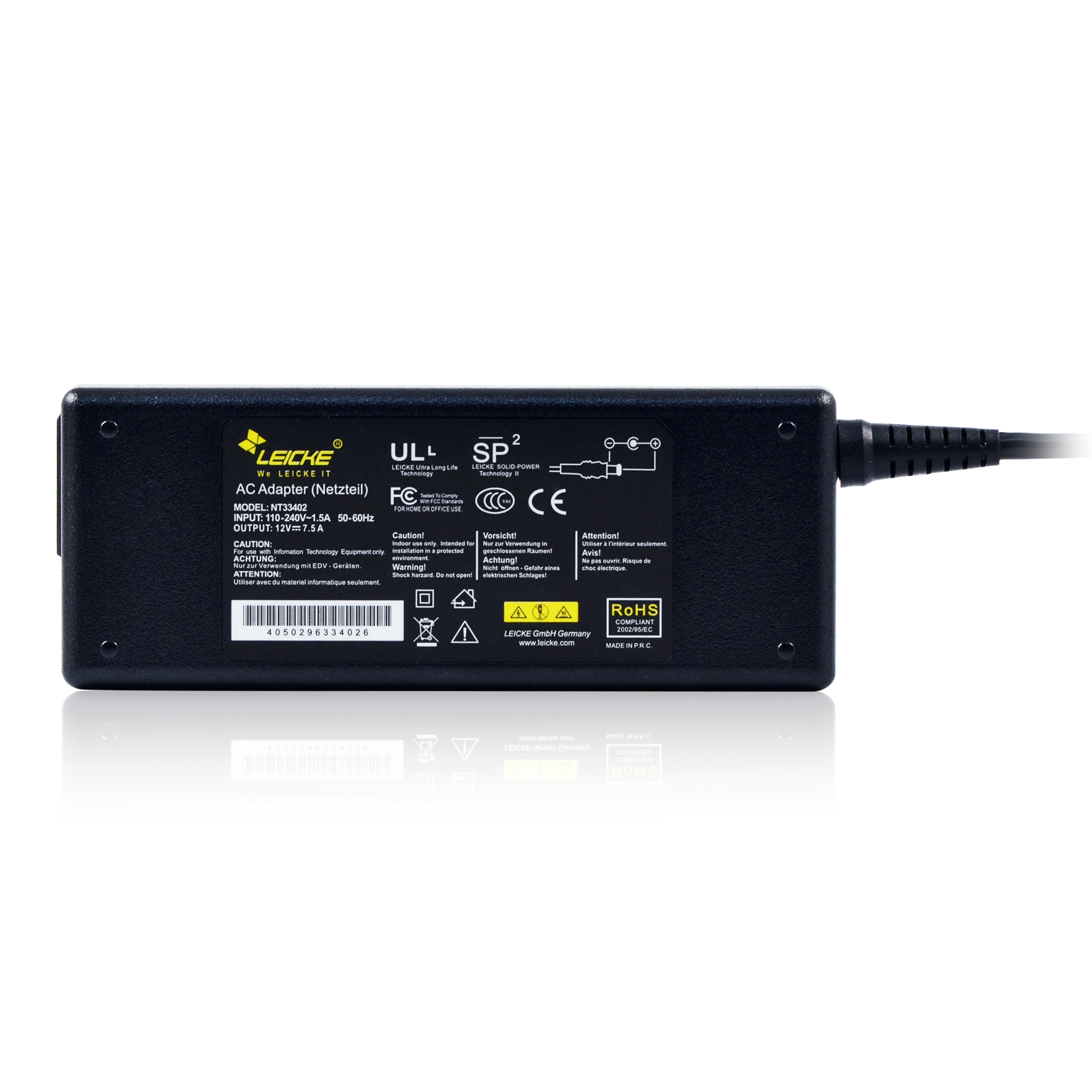 Netzteil AC Adapter für Monitor Display 12V 10A 120W