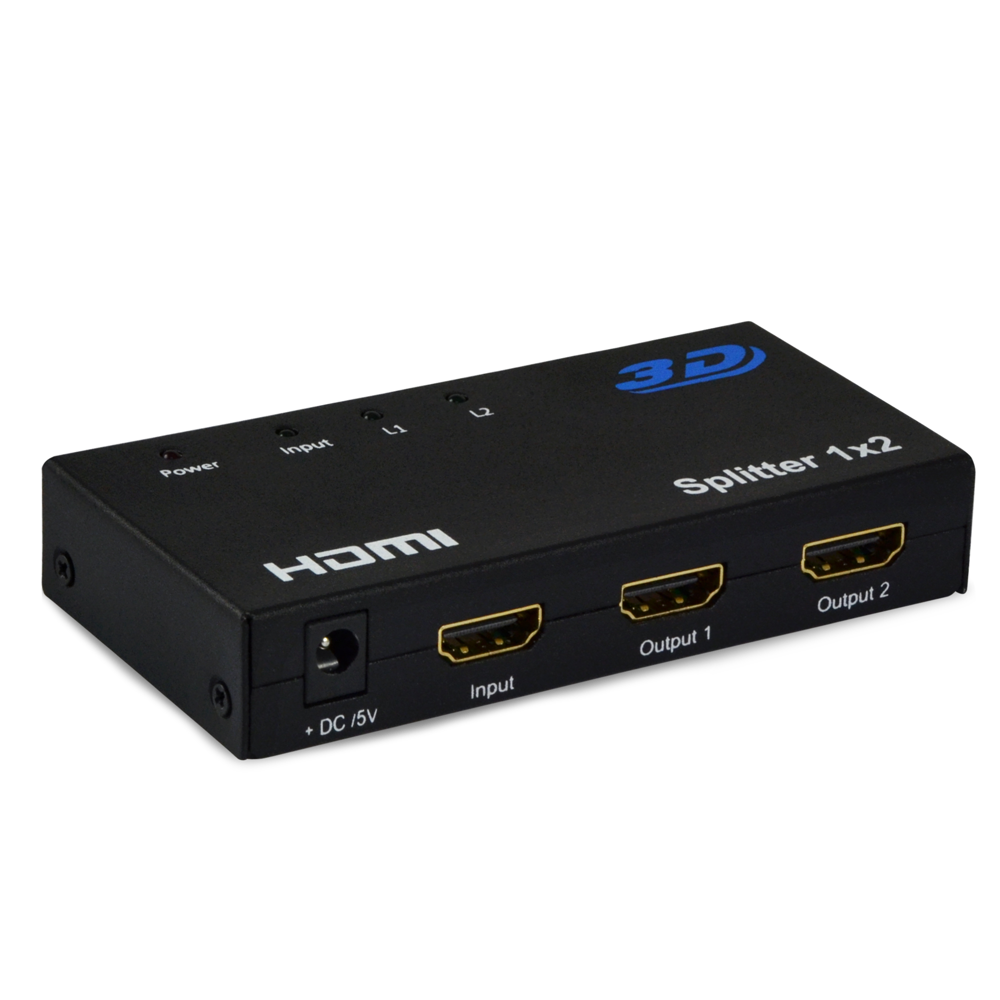 Leicke  KanaaN - Duplicador HDMI (1x2) - Splitter HDMI Matrix 1x2 