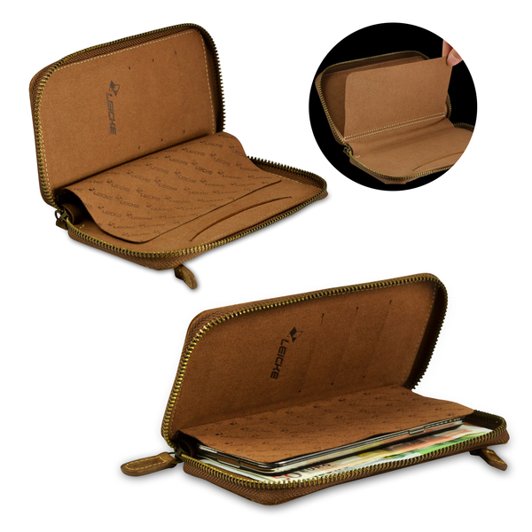 Leicke MANNA Business Wristlet Clutch Wallet Case for Smartphones