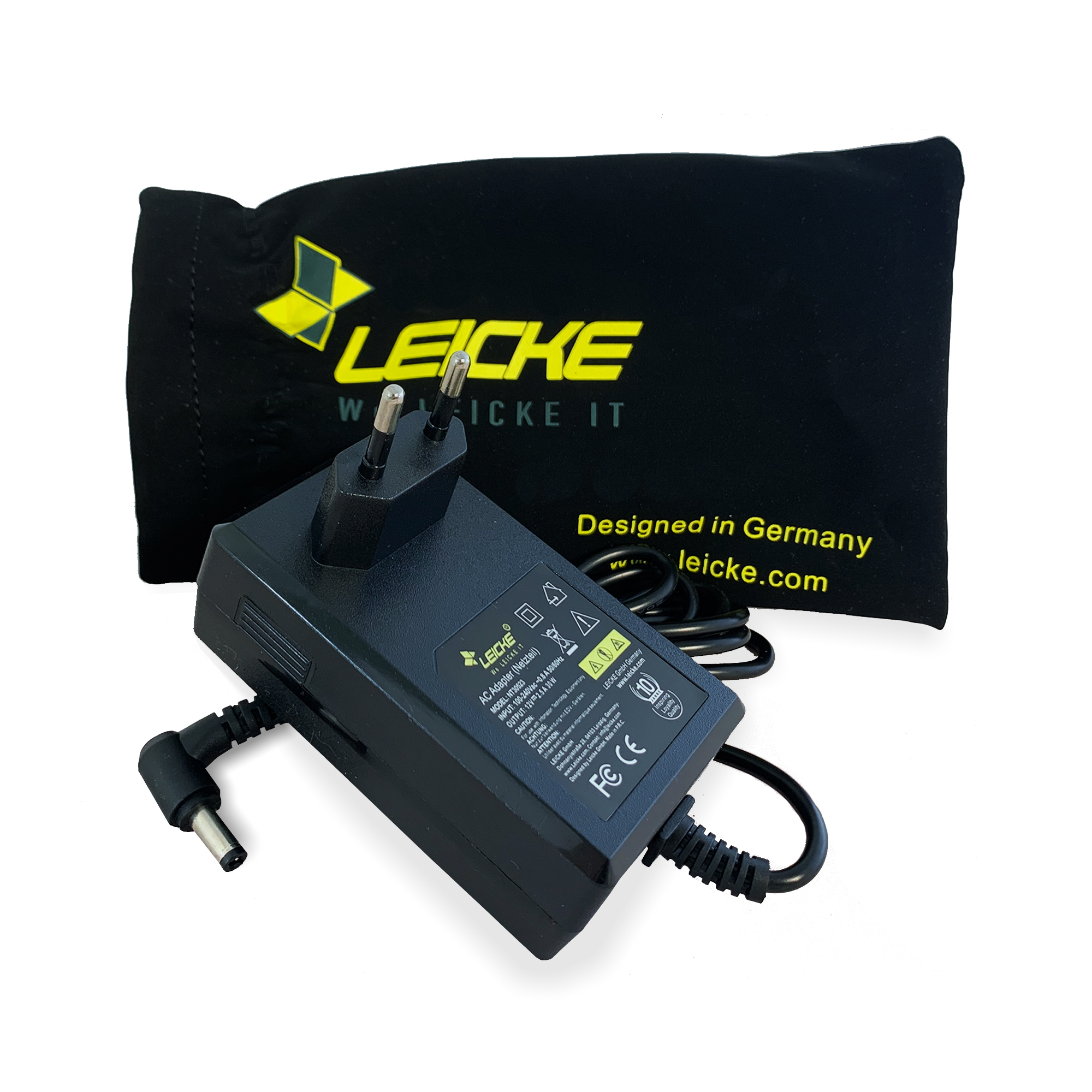 LEICKE Netzteil 60W 12V 5A 5,5 * 2,5mm für LED Streifen, LCD TFT